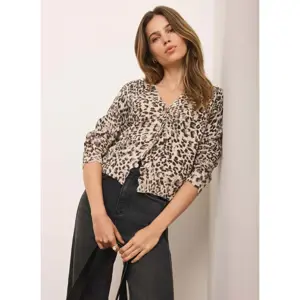 Mint Velvet Leopard Print Cotton Cardigan